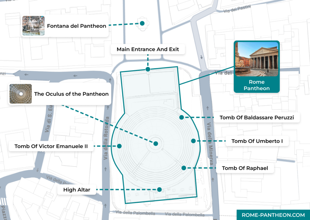 Pantheon Rome Map Simple Map How to Get to Rome Pantheon: Metro Line A, Tram 8 & Tips